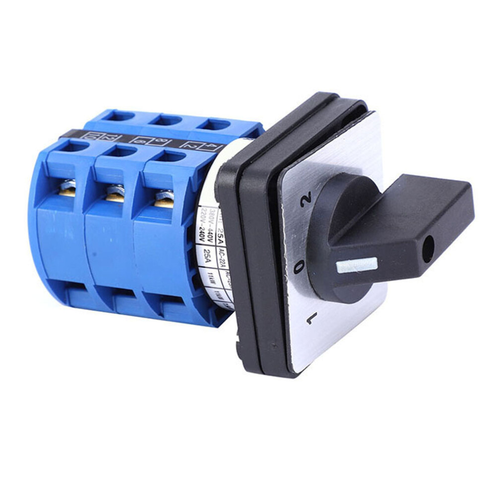 Berm Bem28-25/3 D303 Universal Changeover Switch 690V 25A 3 Position Selector Rotary Cam Switch 5031324709572