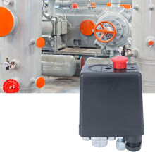 Air Compressor Pressure Switch Control Valve Single Hole 0.5‑1.2MPa (72.5~175psi) 220V G1/4"