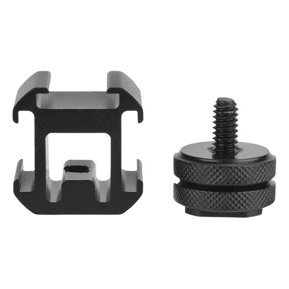Triple Hot Shoe Base Mount Adapter Extend Holder For Microphone Monitor Led Video Light 3761324711290