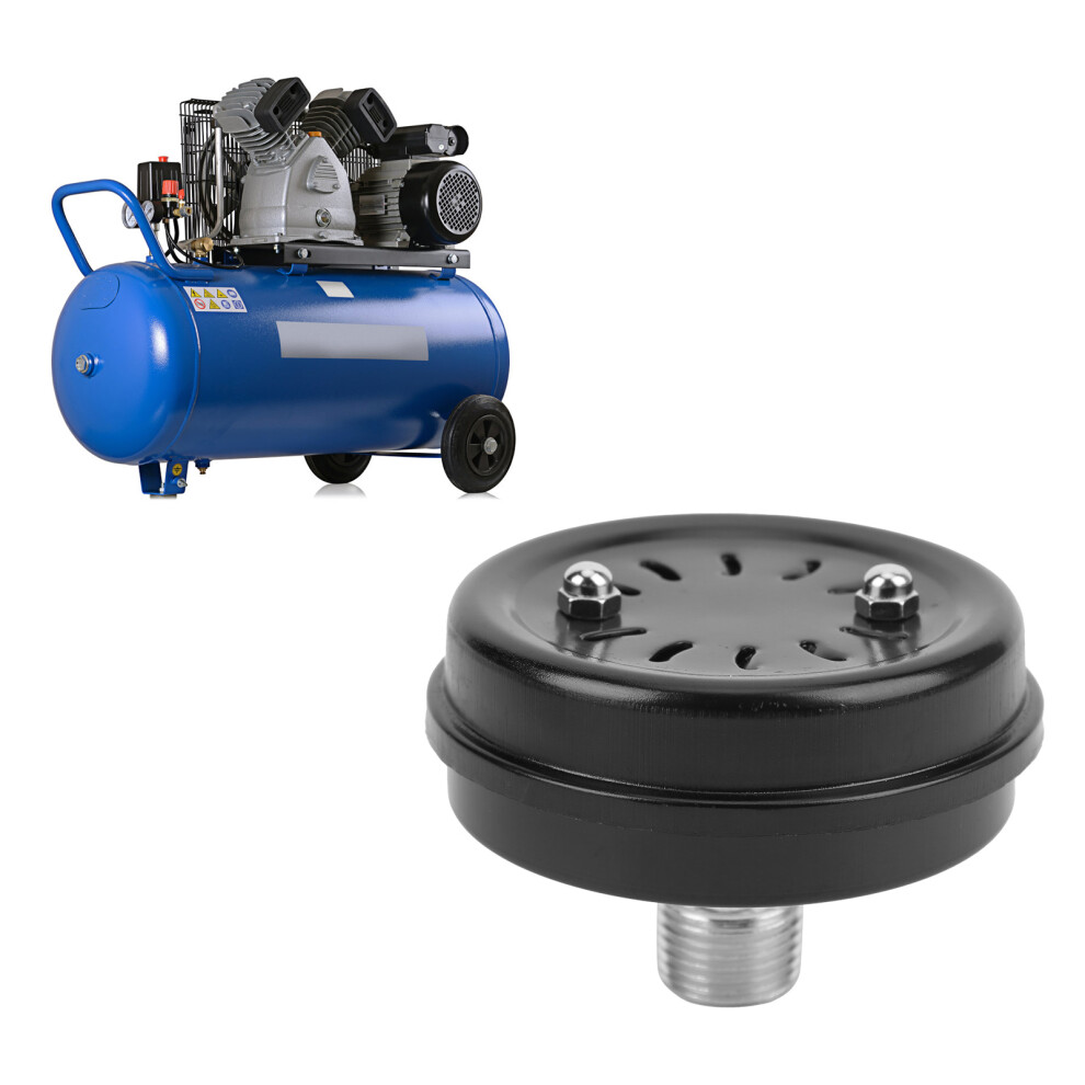 Air Compressor Silencer Muffler Iron Box Flat Intake Filter For Small Direct Coupled G1/2In 6911324712637