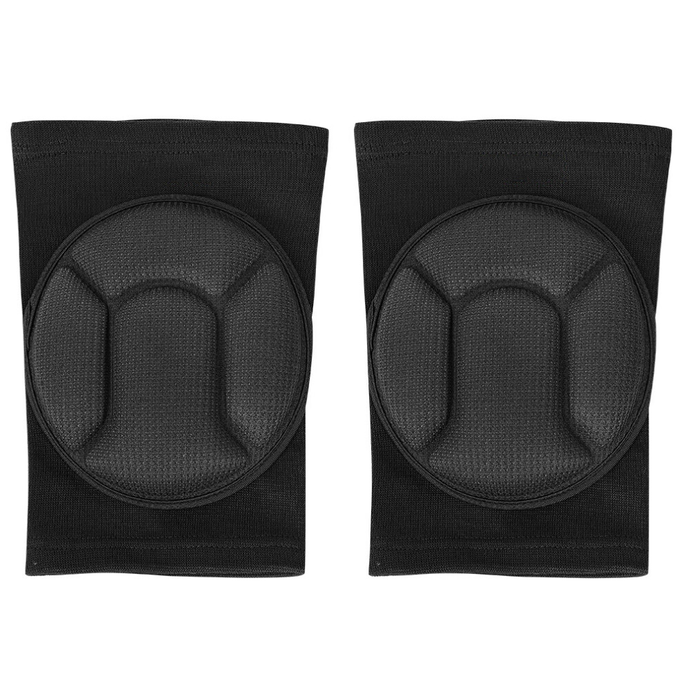 Thick Sponge Knee Support Protector Sport Pads Sleeve Crashproof For Goalkeep Dancing (M,Black) 8071324712728