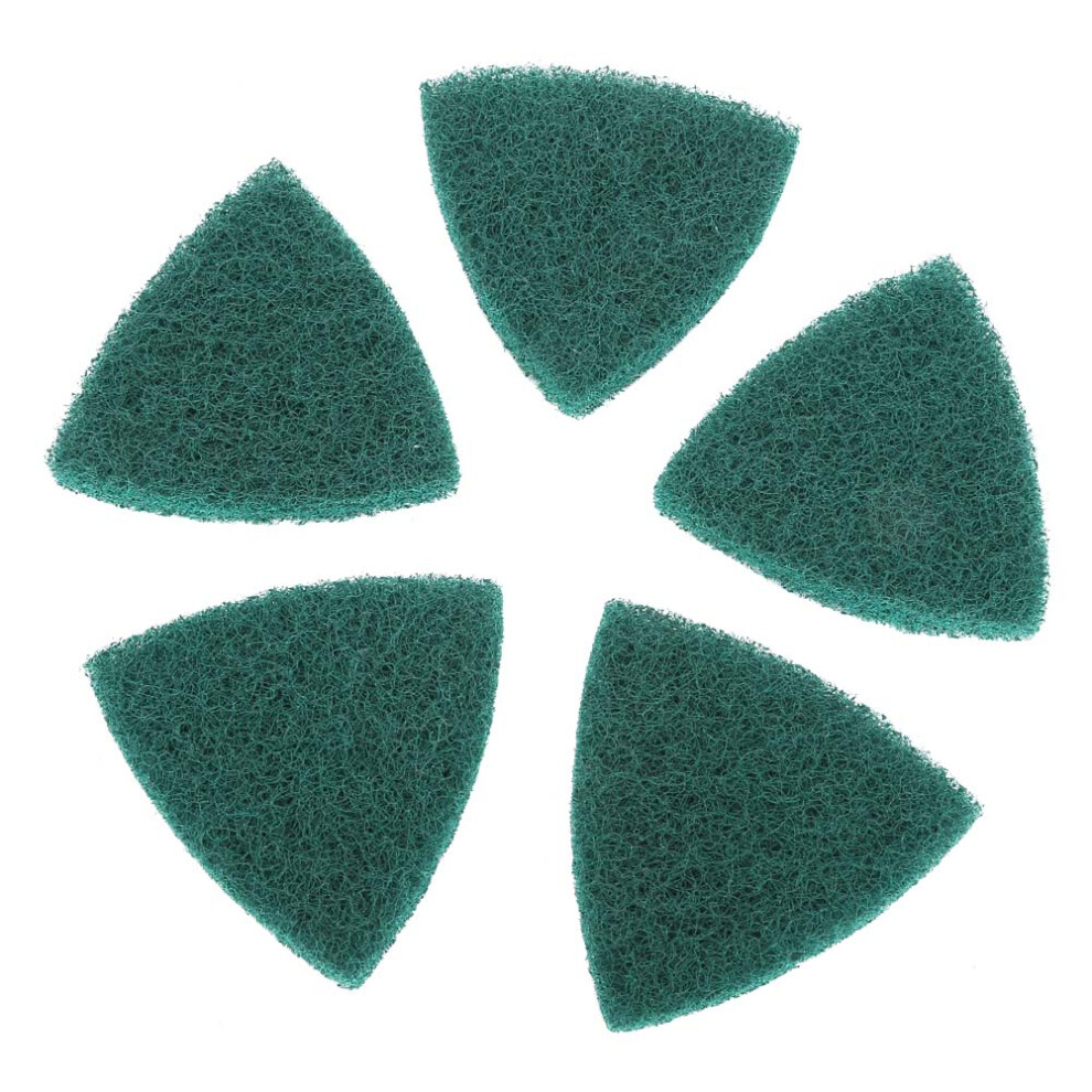 5Pcs Triangle Scouring Pad Polishing Pad Self Adhesive Plate Grinding Machine Accessories 8781324713433