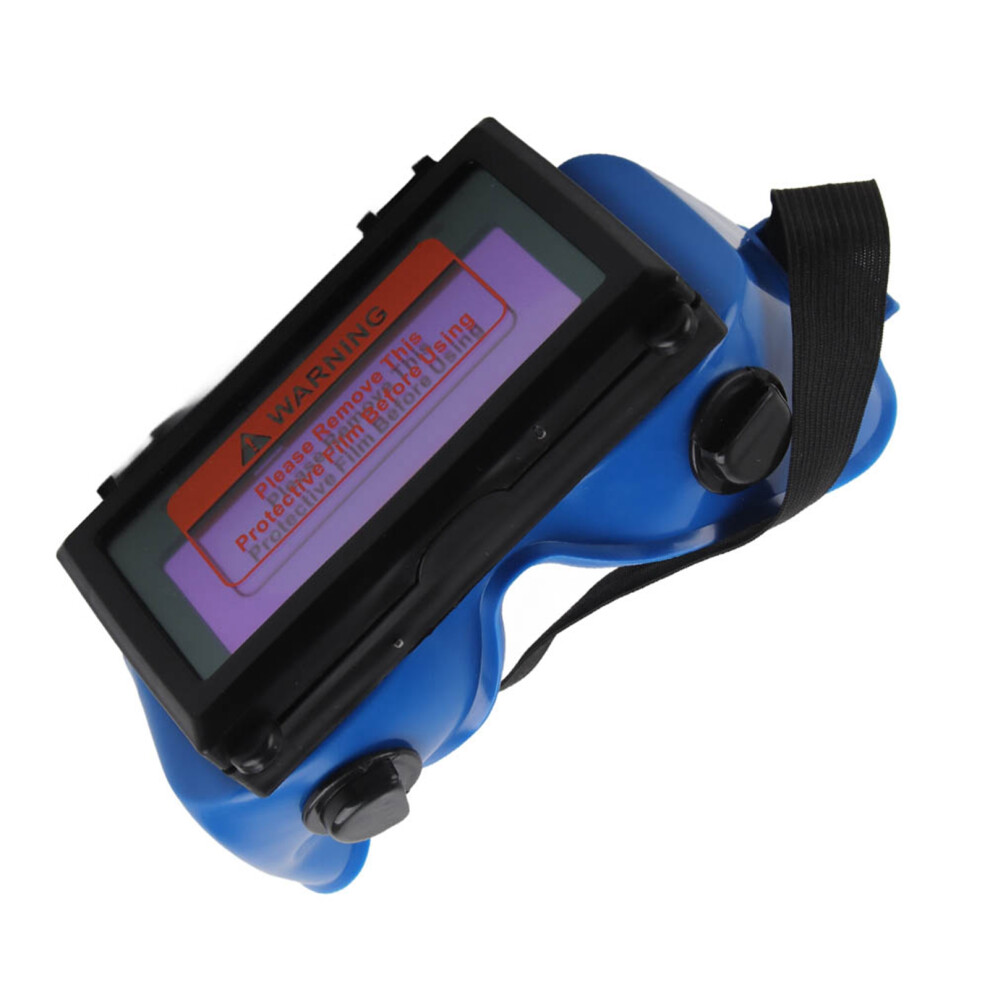 Solar Auto Darkening Eye Mask Welding Goggles Welder Eye Protective Glasses (Blue) 8331324714017