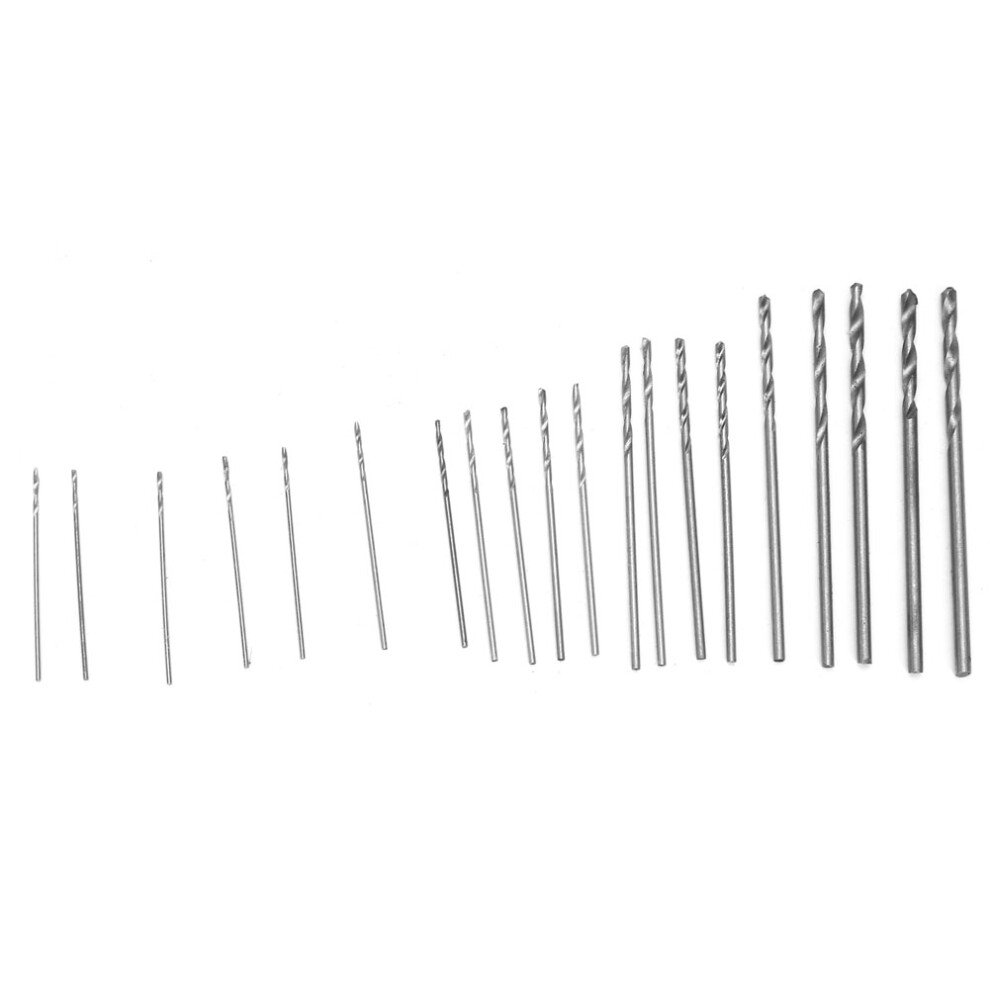20Pcs Mini Micro Hss Twist Drill Bit Set 0.3Mm-1.6Mm With Case For Wood Plastic 4271324714485