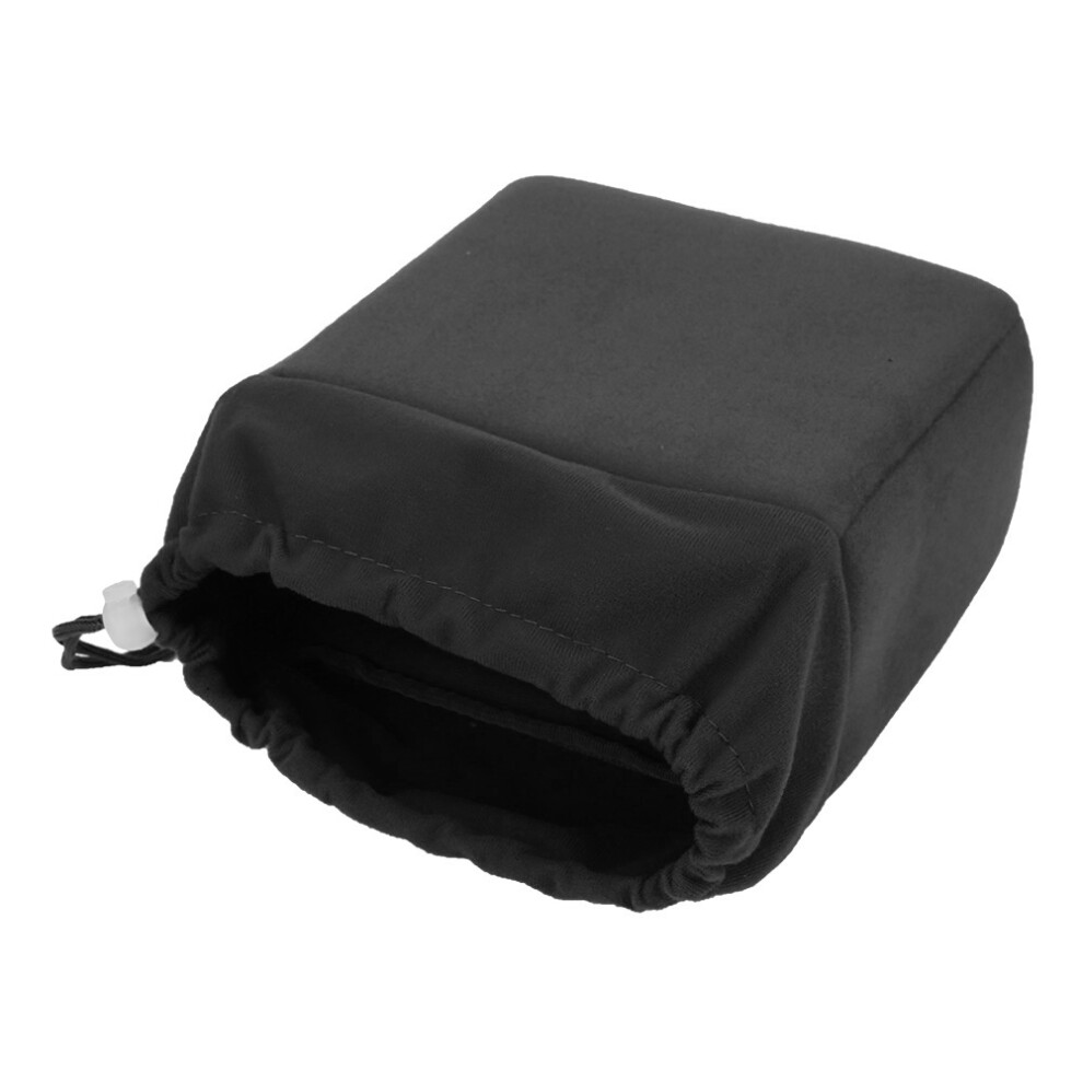 Waterproof Shockproof Dslr Camera Lens Insert Bag Padded Case With Drawstring (Black) Black 8421324715494