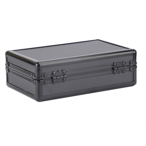 Aluminum Shell Cedar Lined Cigar Humidor Storage Case Portable Gift Box with Humidifier 2