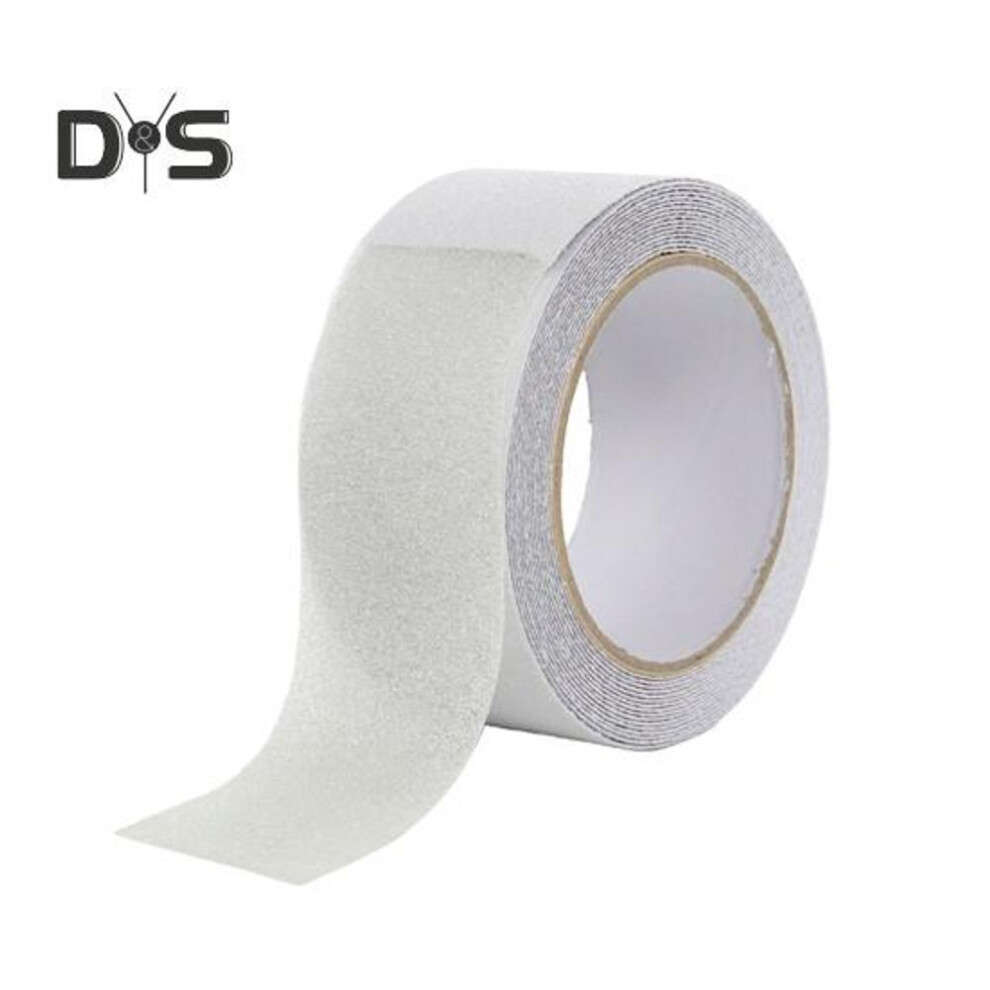 (transparent, Width 25mm * 5m) Anti-slip Grip Tape Roll High Traction Waterproof Wide Application Easy Installation Indoor Outdoor Stair Non-slip Tape Stairs Grip Tape