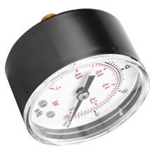 Vacuum Gauge 50mm 1/8 BSPT Back Connection -1-0Bar -30-0inHg Air Water Oil Gas