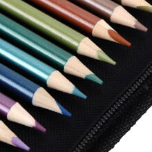 51pcs Round Rod Colored Pencil Art Painting Sketch Drawing Set with Nylon Bag