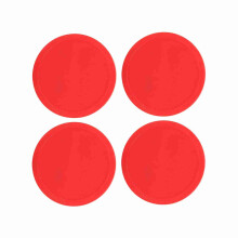 4 Pcs Plastic Air Ice Hockey Pucks Piece Replaceable for Tables Game Equipment(L)