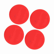 4 Pcs Plastic Air Ice Hockey Pucks Piece Replaceable for Tables Game Equipment(M)