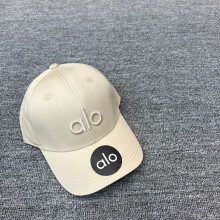 (Khaki) Alo Letter Embroidery Baseball Cap For Women Casual Sun Protection Hat Fashion
