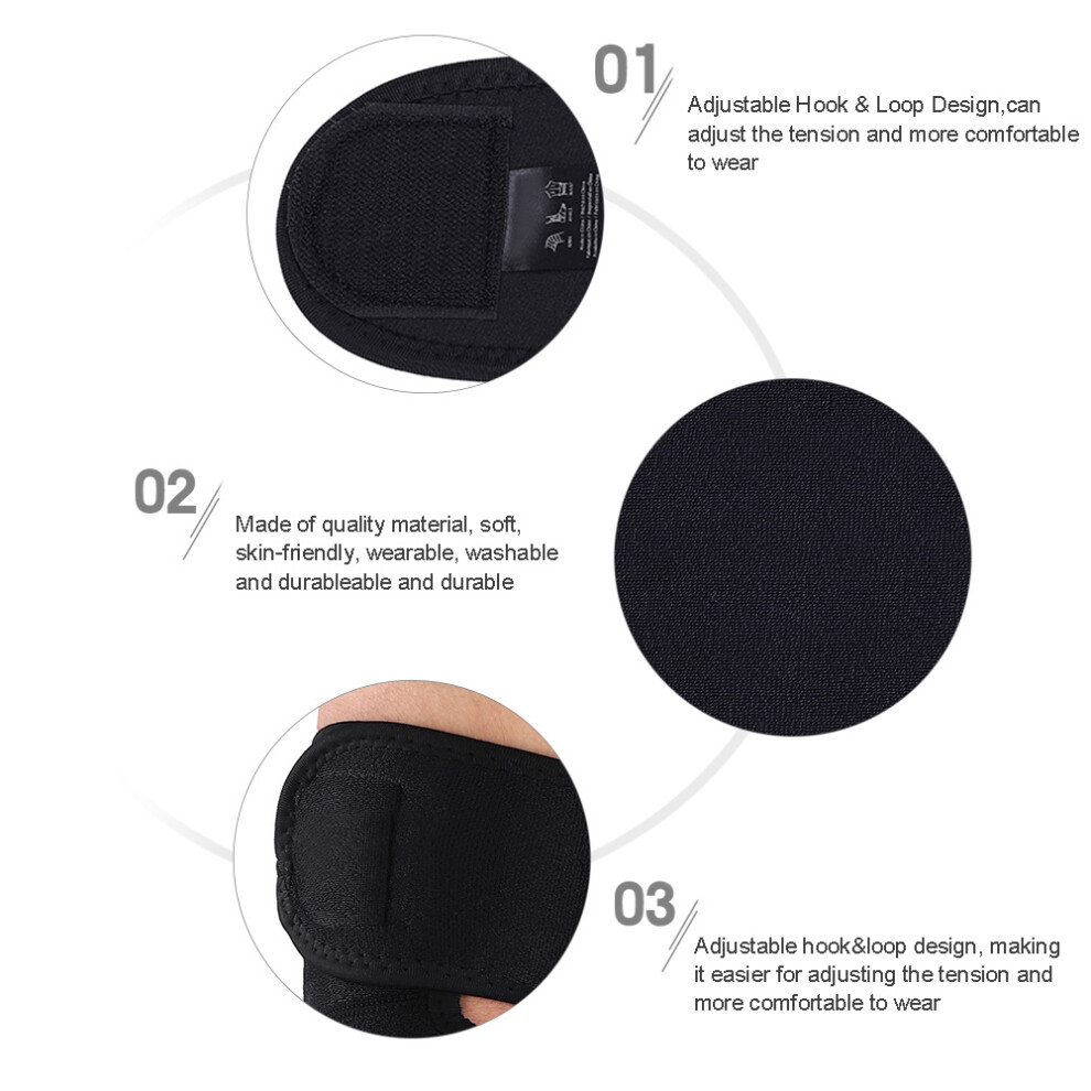 1 Pair Adults Sports Elbow Support Brace Protector Pad Guard Strap Tennis Basketball Tennis