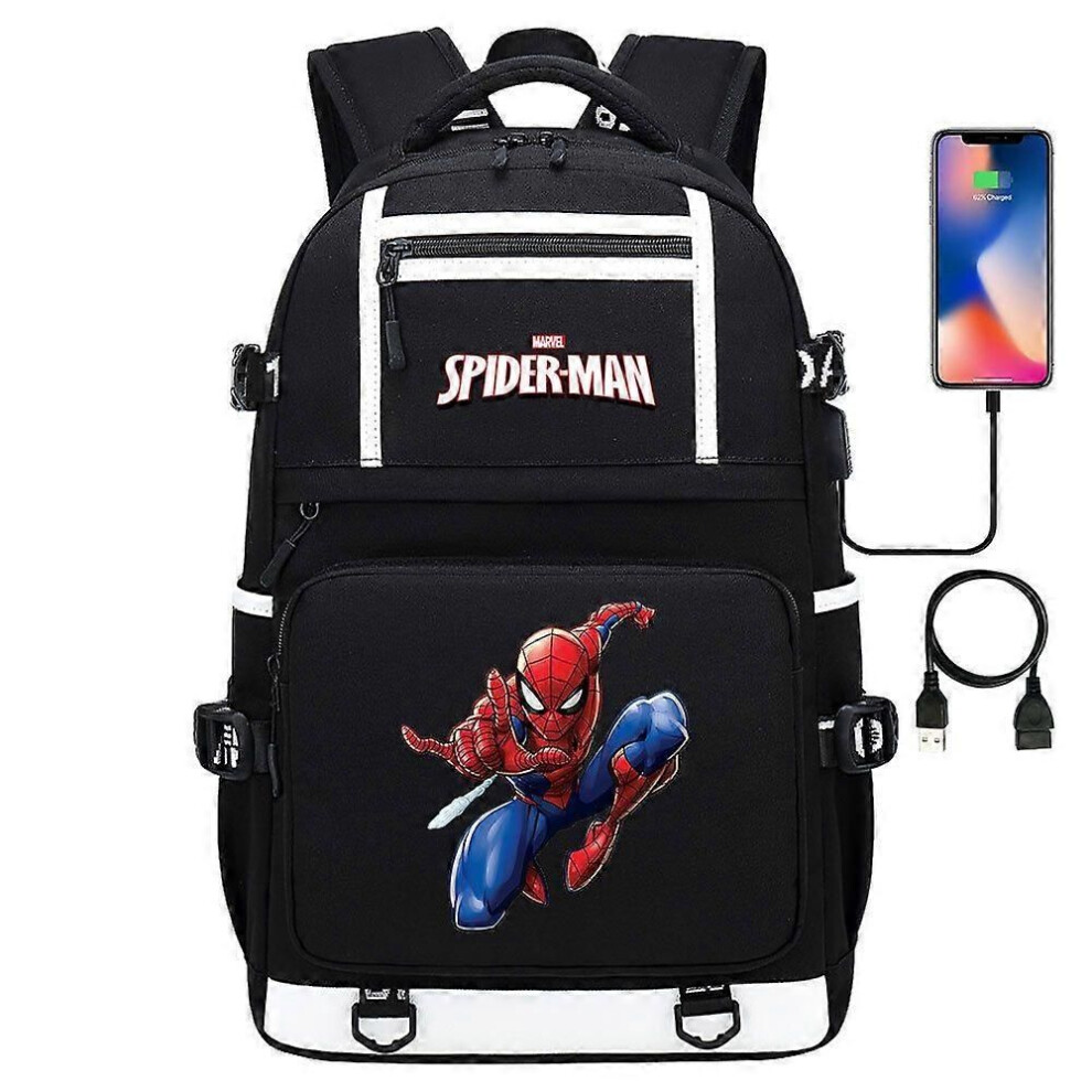 (6) 18 Zoll Super Hero Spider Man USB-Laptop-Rucksack - Jugend ...