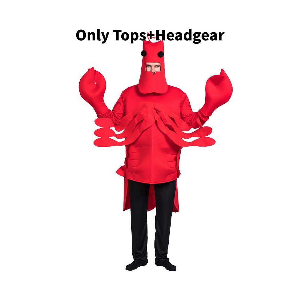 (Lobster) Lobster Cockroach Crab Animal Theme Cosplay Costume For Party Halloween Gift