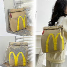 (Dubbele schoudertas) Realistische McDonald's rugzak/koerierstas - Fastfood cadeau voor studenten