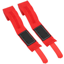 2Pcs 2.5m Elastic Strap Boxing Sanda Muay Thai MMA Taekwondo Bandage Hand Wraps (Red)