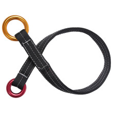 120CM Outdoor Climbing Tree Rescue Wire Lanyard with Two Hanging Rings for Ontree Garden Work
