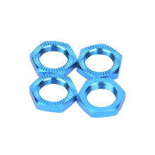 Aluminium-M12-Radmuttern, 4 Stück – 17-mm-Schlüssel, Blau