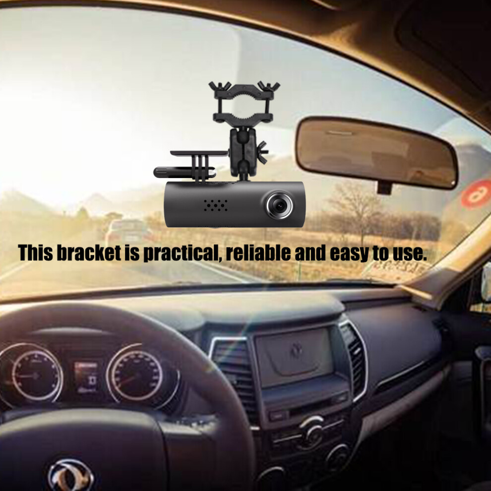 Car Rearview Mirror Camera Support Kit 360 Degree Rotating Driving Recorder Bracket 7601324723908