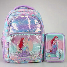 (2pcs 1set)school bag Smiggle Mermaid School Bag Pencil Case Notebook Y2k Stationery Set Student Lunch