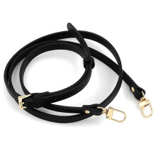 (Sangle bandoulière noire) Sangles de sac en cuir pratiques, sangle de rechange réglable pour bandoulière