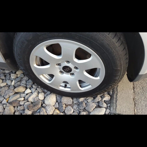 for Set of 4 Audi wheel covers, 60mm, black/chrome 2