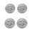 for Set of 4 Hyundai wheel covers, silver, 60mm 1