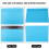 Heatresistant Phone Computer Maintenance Platform Heat Insulation Pad Mat Light Blue 3