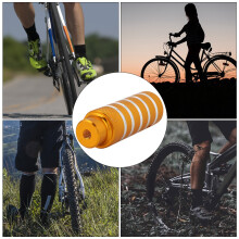 Bicycle Metal Heavy Duty Foot Stand Pegs Rear Stunt Pegs Footrest Bike Accessories (golden)