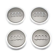 for Set of 4 wheel covers 69mm Audi, for alloy wheels