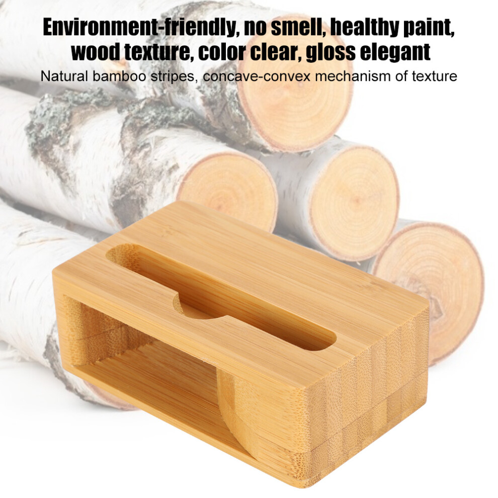 Bamboo Wood Phone Sound Speaker Amplifier Holder Desk Dock Docking Phone Accessory 8431324727199