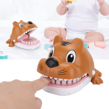 Children Cute Playing Toy Whale Mouth Dentist Bite Finger Interactive Game Funny Gags ToyTiger Dog
