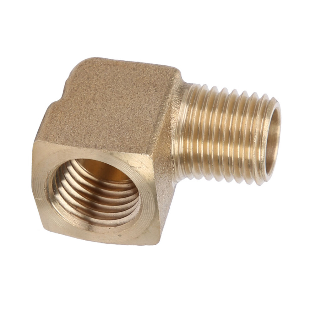 Brass 1/4" Male Female Npt 90 Degree Elbow Pipe Fitting Connector 8701324728732