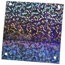 50G PVC 4 Corner Hole Square Sequins Wedding Decoration Clothes Accessories(Laser Silver