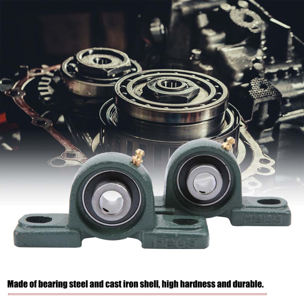2Pcs Ucp202 Pillow Block Bearing Ball Mounted Bearing Cast Housing Od 40Mm Id 15Mm 4351324729136