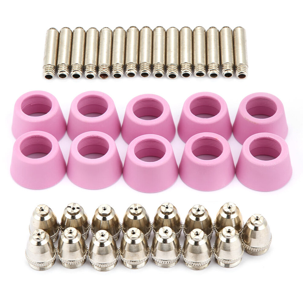 40Pc/Set Ag60 Sg55 Plasma Cutter Cutting Torch Consumables Electrode Nozzles Cups Kit 9301324729310