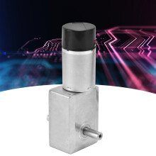 DC Worm Gear Motor 15mm Double Shaft Speed Reduction Drive Device with Encoder JGY‑370DC12V 18RPM