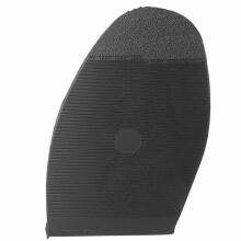 Leather Shoes Rubber Wearproof Outsoles Handmade Shoes Repair Half Sole (Black Forefoot)
