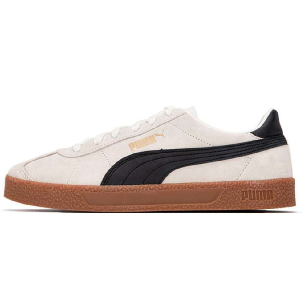 (36) Puma Club Marshmallow Gum Unisex Sneakers White Black Team-gold 381111-08
