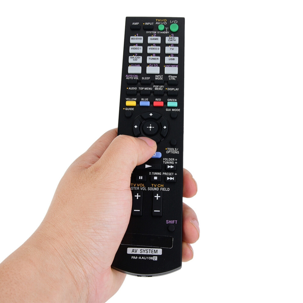 Remote Control Controller Replacement For Sony Rm-Aau106 Av Receiver System Tv 8401324731502