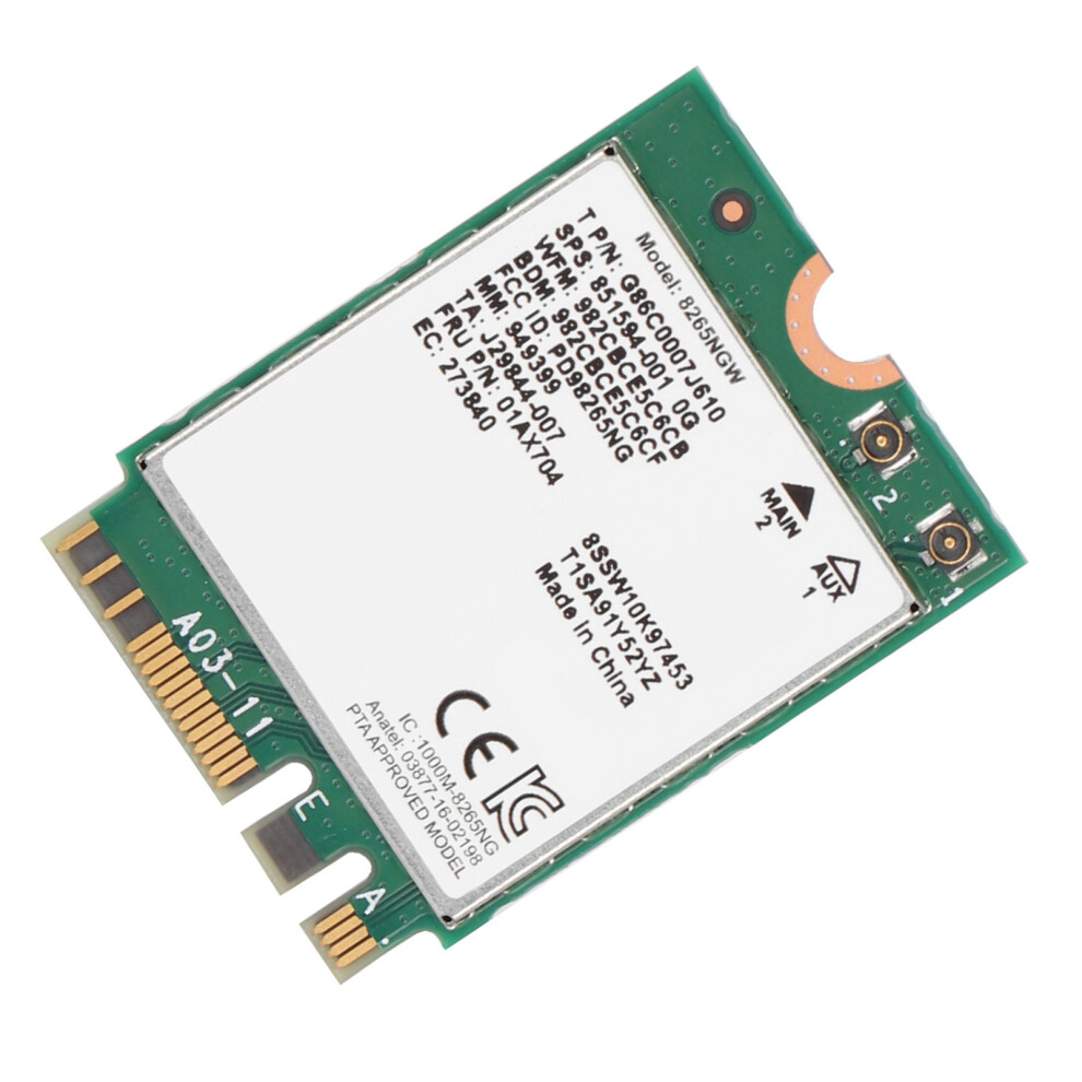 Bluetooth 4.2 For Intel 8265 867M 802.11Ac 2.4G/5G Wireless Network Card For Lenovo 7891324731892