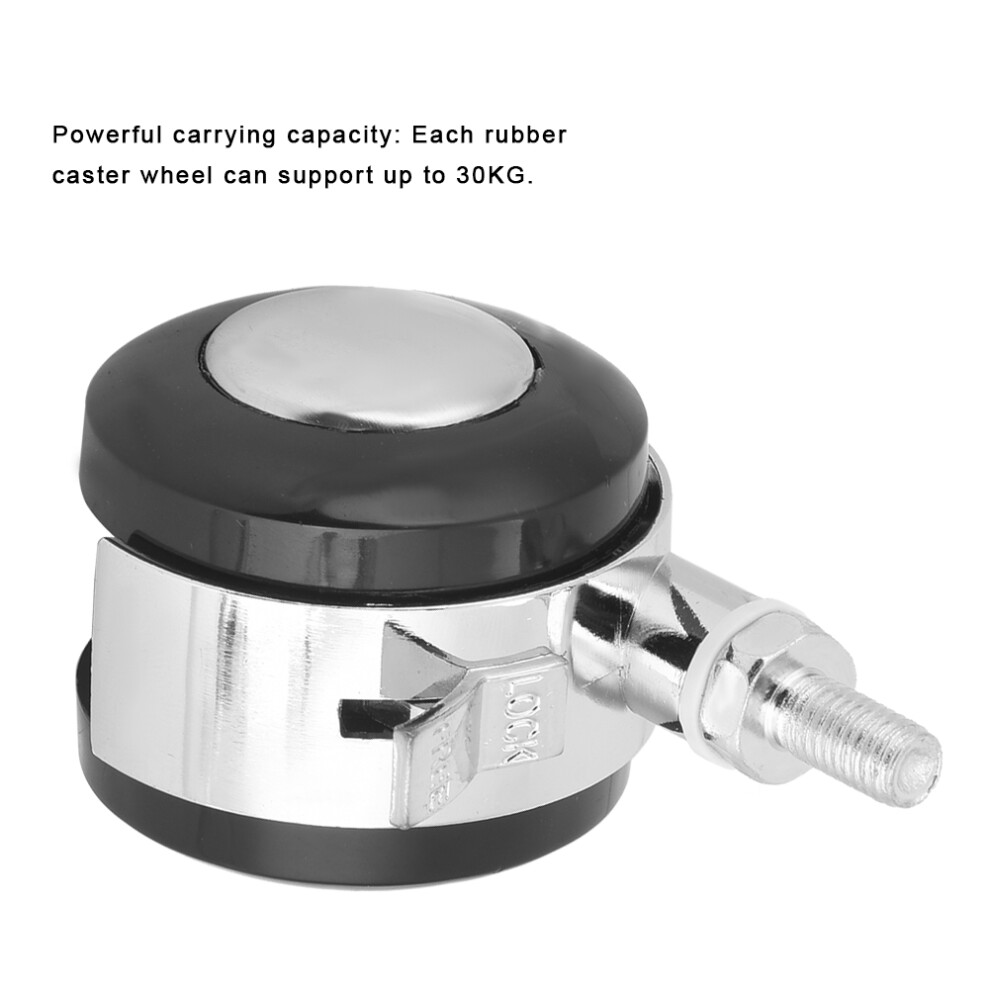 4Pcs 2-Inch Swivel Castor Zinc Alloy 360 Rotation Caster Wheels Heavy Duty For Furniture 7891324734183