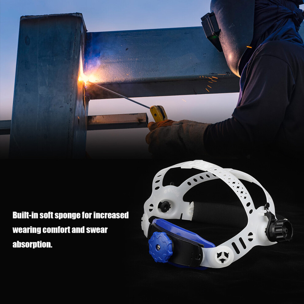 Welding Welder Mask Adjustable Headband For Solar Auto Darkening Helmet Accessories (White) 4941324734515