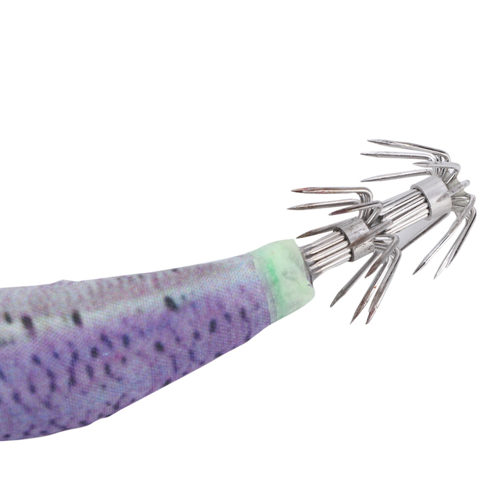 10Pcs Artificial Fish Shrimp Shape Lure Bait Fishing Tackle with Box(Type 2.5)