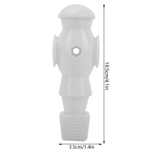 2Pcs Table Football Men Player Foosball Soccer Machine Replacement Dolls Indoor Games(White)