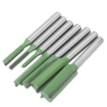 7Pcs/Set 6 Handles Tungsten Steel No Rust Woodworking Milling Cutter Tools Green