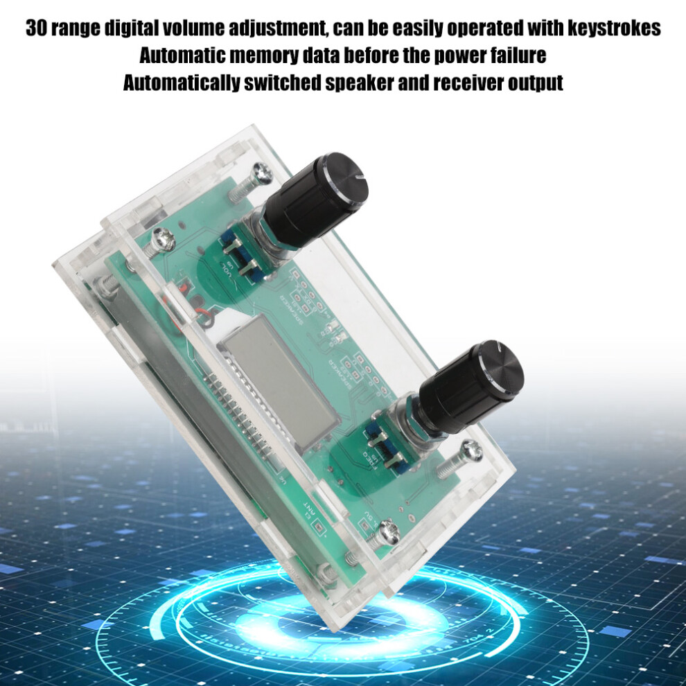 Dsp & Pll Digital Stereo Frequency Modulation Fm Radio Receiver Module 3.0-5.0V 500Mw Green 8771324737638