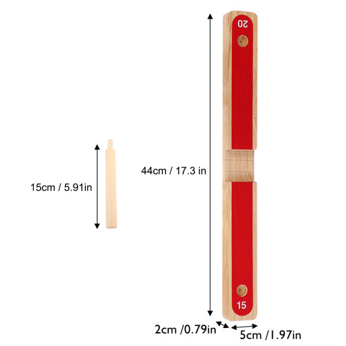 Ring Toss Hoopla: Rahmen 44x5x2 cm, 5 Ringe, Farbe 2