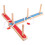 Ring Toss Hoopla: Rahmen 44x5x2 cm, 5 Ringe, Farbe 10
